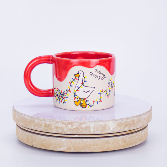 kubek kaczka z lampkami