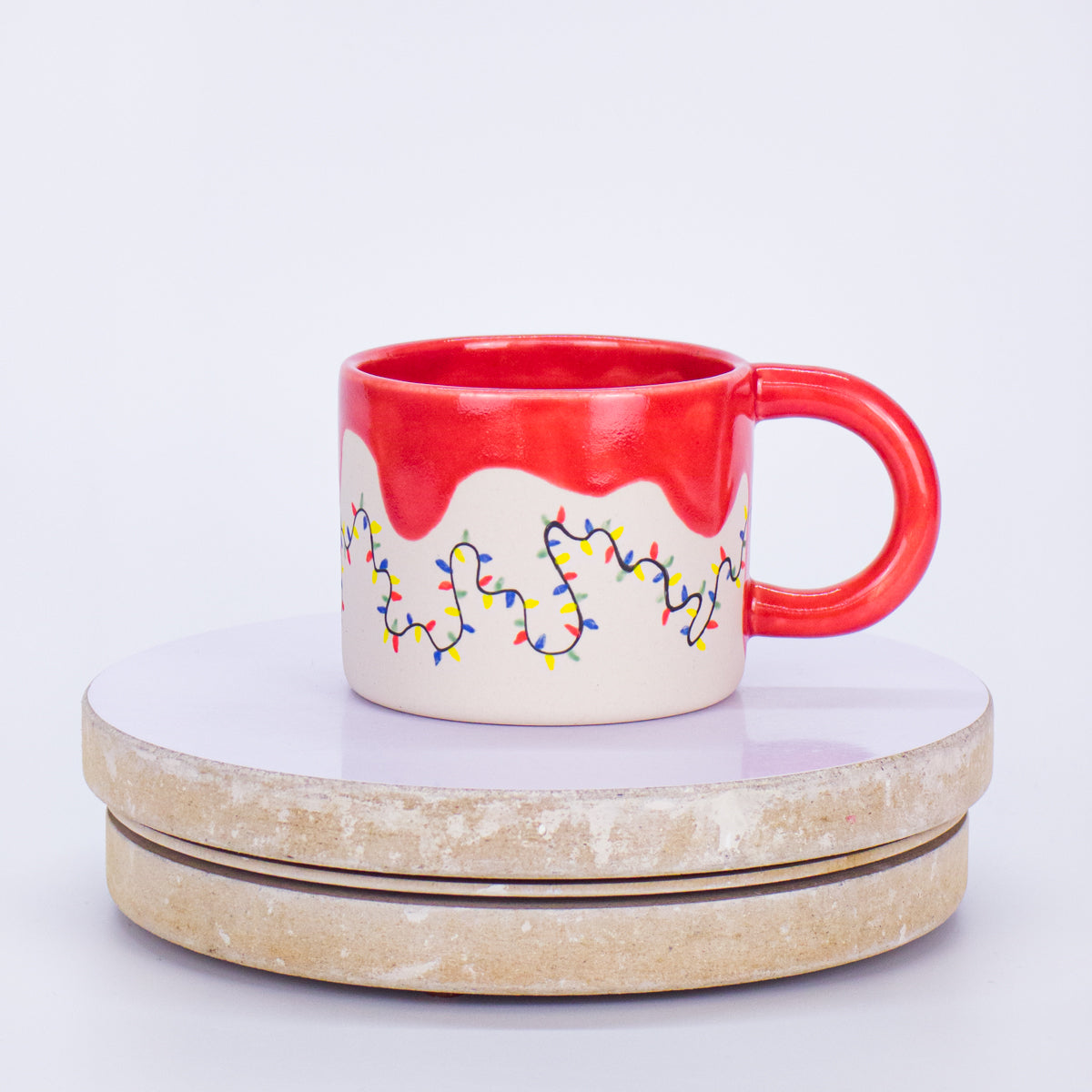 kubek kaczka z lampkami