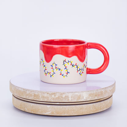 kubek kaczka z lampkami