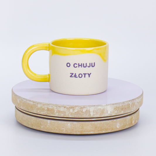 kubek o chuju złoty
