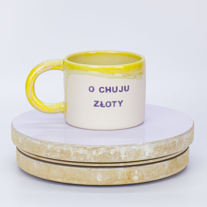 kubek o chuju złoty